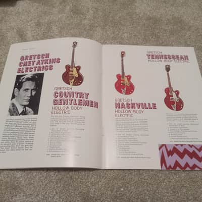 Vintage 1968 Gretsch Guitar, Bass, Amplifier Catalog! Rare, Original Case Candy, Paperwork! image 5