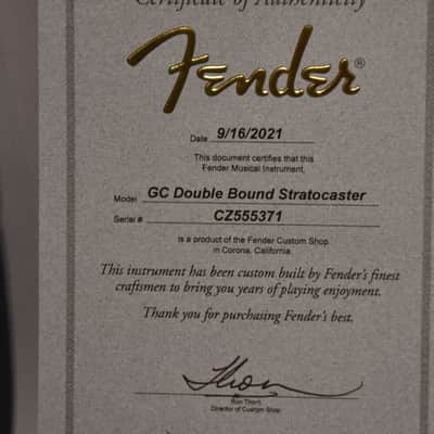 2021 Fender Custom Shop LTD GC Double Bound Stratocaster Journeyman Relic Aztec Gold w/OHSC image 23