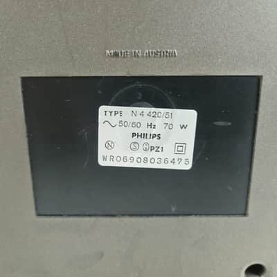 Philips - N4420 - Stereo reel to reel Recorder With Dust Cover New Belts And speakers image 7