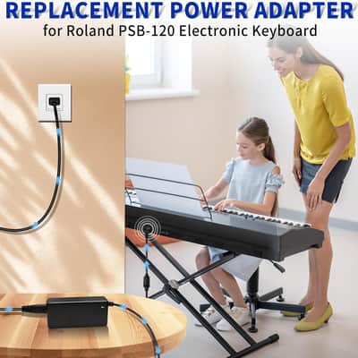 9V Power Adapter Charger for Roland PSB-120 Electronic Keyboard Compatible with Roland PSB-1U ACB-120 ACF-120 ACK-120 ACI-120 VG-99 GT-10 SPD-SX AX-09 FA-06 SP-404 Replacement Power Supply Cord image 4