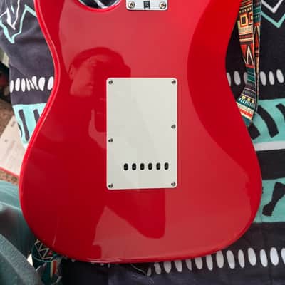 Squier Standard Stratocaster with Maple Fretboard 2001 - 2018 - Candy Apple Red image 6