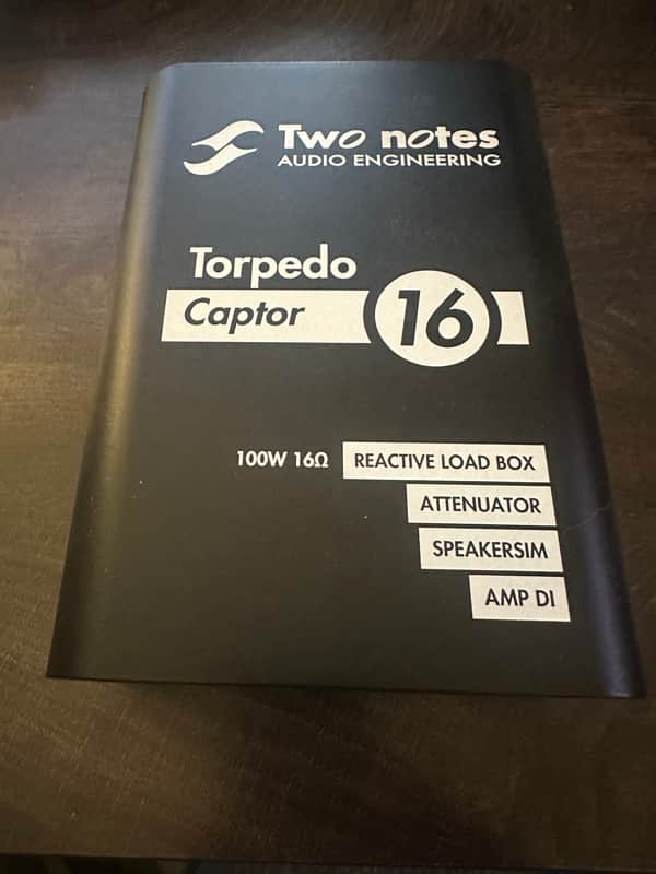 Two Notes Torpedo Captor Loadbox / Attenuator / DI - 16 Ohm 2010s - Black image 1