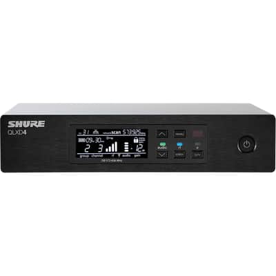 Shure QLXD4 Digital Wireless Receiver - G50: 470 to 534 MHz image 1