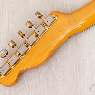 1984 Tokai Breezysound TTE60 TM T-Style Custom Vintage Guitar Tortoiseshell Mahogany w/ Tweed Case image 5