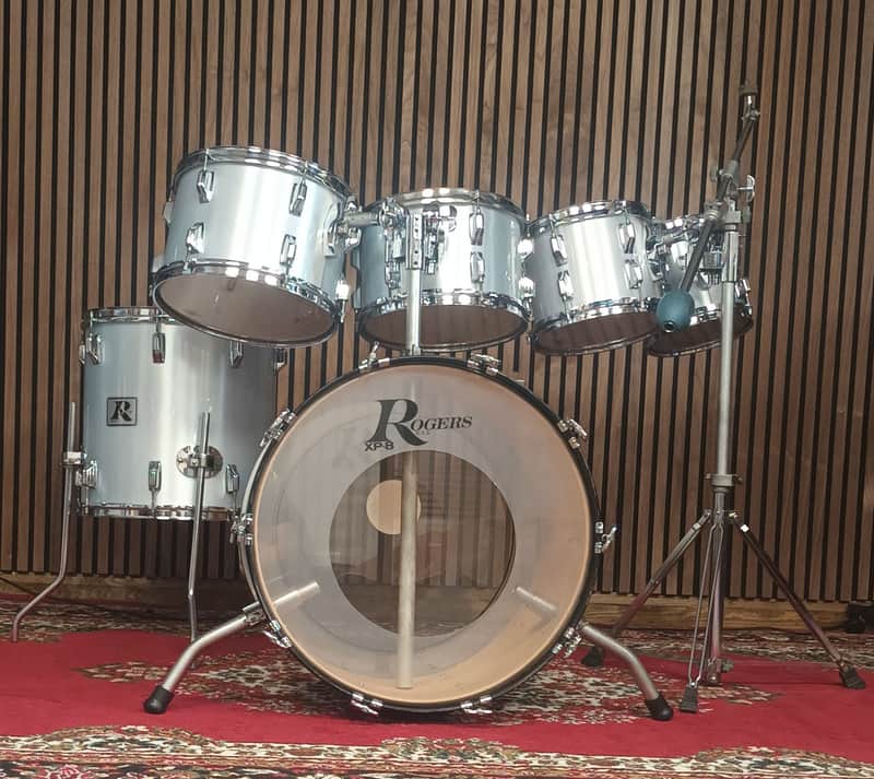 Rogers 1970s XP8 Londoner Seven Shell Pack in Silver Mist – 22″,8″,10″12″,13″ & 16″ image 1