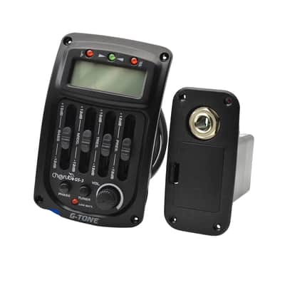 4 Band Acoustic Guitar EQ Pickup Equalizer with LCD Chromatic Tuner image 1