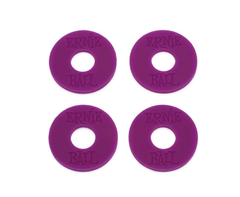 Strap Blocks Purple Set Guitar / Bass Instrument Strap Securing Flex-Locks Fits Most Nice n Tight & Modification-Free Secure & Aesthetic Strap Locking image 1