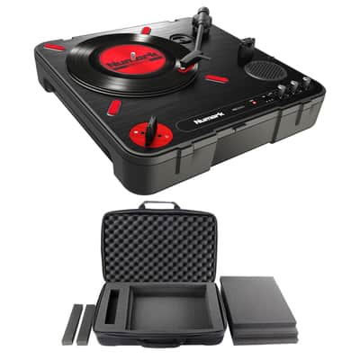 Numark PT01 Scratch Turntable + Odyssey BMSUNI2 EVA Case PROAUDIOSTAR image 1