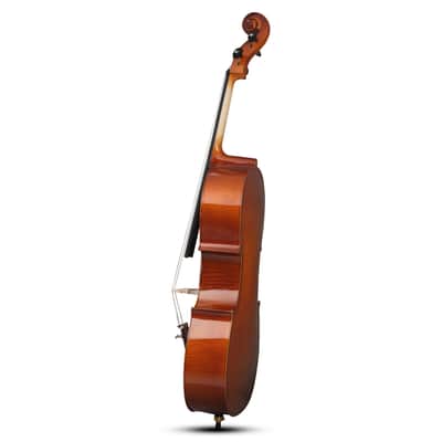 🎅🎄 For Pros and Beginners! Natural Finish Cello +Case/Bag +Bow +Wax image 4