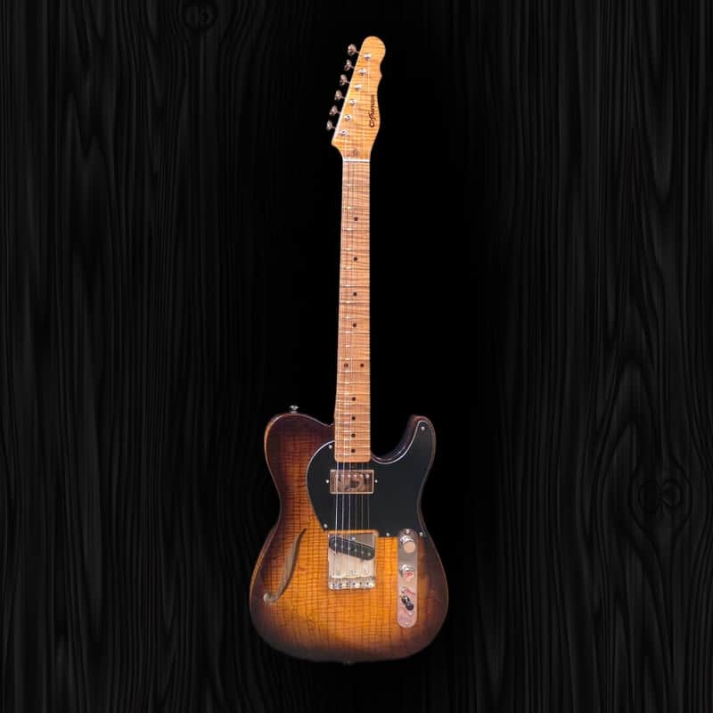 CP Thornton Thinline Classic II-European Fiddleback Ash-Tobacco Burst (Authorized Dealer) image 1