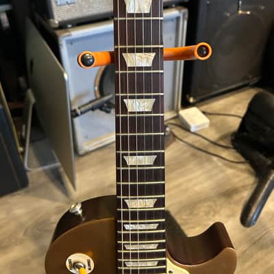 Les Paul Studio '50s Tribute - Modded with Mini-Humbuckers and Tremolo 2010 - 2015 - Worn Gold Top image 6