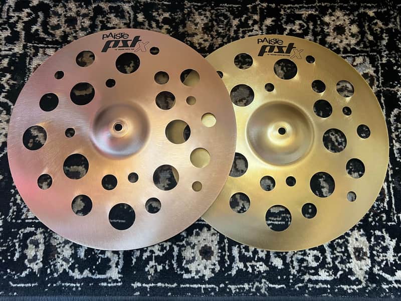 Paiste 16" PST X Swiss Hi-Hat Cymbals (Pair) - Traditional image 1