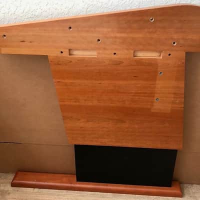 ARGOSY-STYLE CHERRY WOOD CONSOLE STUDIO DESK + 10-SPACE RACK SIDECAR - LOCAL PICKUP ONLY, SUN CITY CENTER,  FLORIDA 33573 image 6