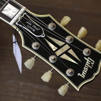 2000 Gibson Custom Shop 68 Authentic Les Paul Custom Electric Guitar Black Ebony w/ Nickel Hardware + OHSC image 12