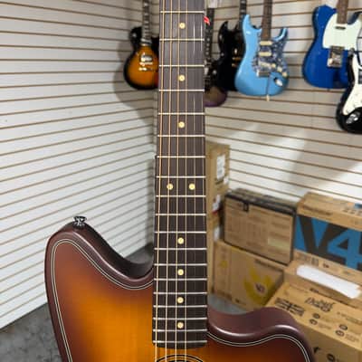 Fender Acoustasonic Standard Jazzmaster - Honey Burst & PLEK*D #866 image 7