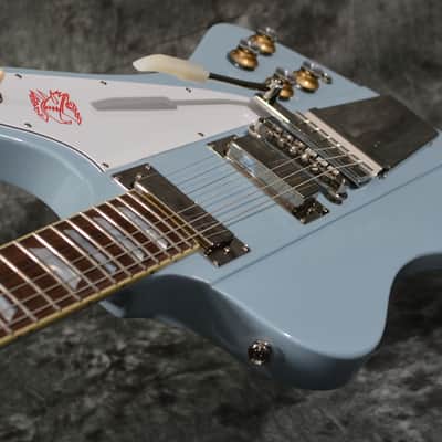 Epiphone Inspired by Gibson Custom 1963 Firebird V Frost Blue w/ FREE Same Day Shipping image 5