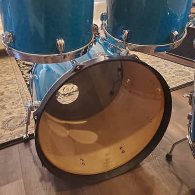 Tama Starclassic Performer Drums 1990s - Gravure Marine Blue image 13