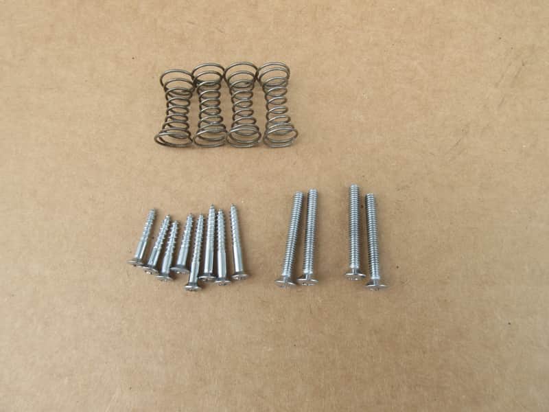 Vintage 1960s Univox Guitar Pickup Mounting & Height Adjustment Screws & Springs image 1