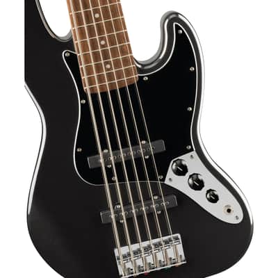 Squier Affinity Jazz Bass VI -  Black Metallic Laurel image 5