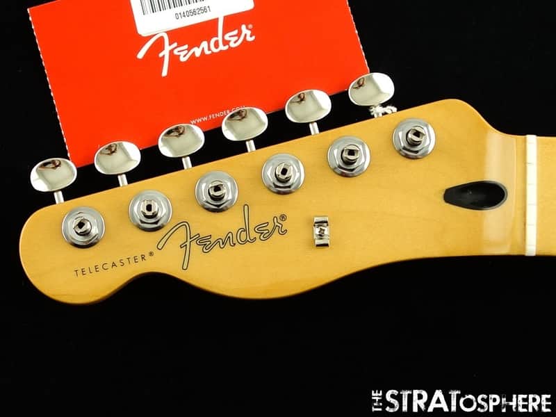 LEFTY Fender Player II Telecaster Tele NECK + TUNERS, Rolled Edges image 1