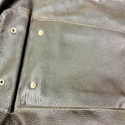 1960's Vintage Black Vinyl Short Scale Bass Guitar Gig Bag Case image 8