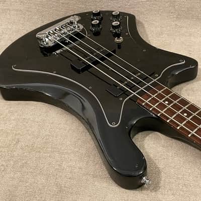1979 Guild B-302 Left Hand Black 34” Scale Electric Bass Made In USA Rare Hard To Find Lefty - Video Demo image 9
