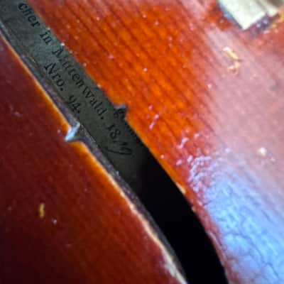 Mathias Neuner 15.5” viola with certificate 1809 - One piece back image 11