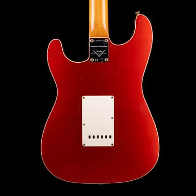 Used 2021 Fender Custom Shop Limited Edition Double-Bound Stratocaster Journeyman Relic Aged Candy Tangerine with Case image 9