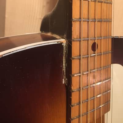 Kay-made Custom Kraft N-2 Archtop 1960s Sunburst image 6