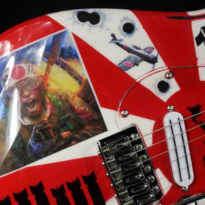 Custom Painted and Upgraded (Aged and Worn) Fender Squier CXS Strat With Matching Headstock and Pickguard image 7