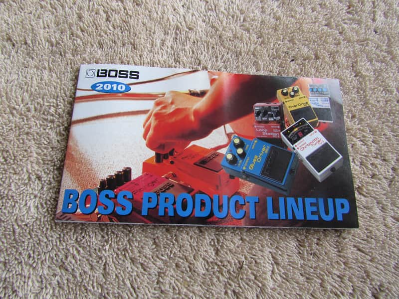 2010 Boss Product Lineup Genuine Boss Product Sheet From 2010. Excellent Condition image 1