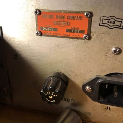 Rare Vintage Collins 26U-1 Vari -Mu Compressor/Limiter 1960's- 6386 Tube -Plug & Play image 13