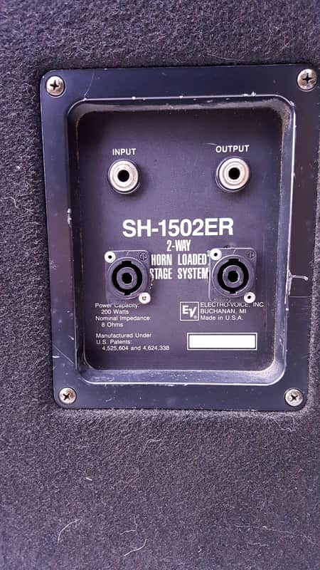 Electro Voice EV SH-1502ER Horn-Loaded Stage Speakers (Pair) | Reverb