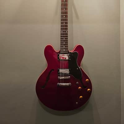 2005 Epiphone Dot - Cherry Red - Grover Tuners image 1