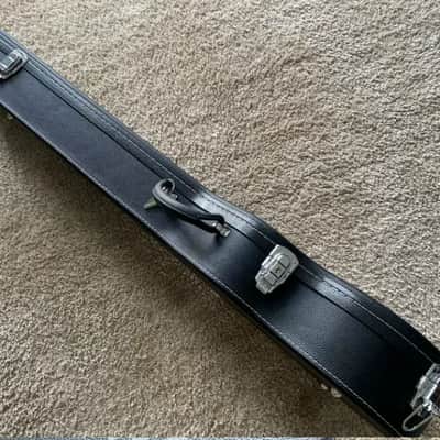 Hofner Electric Bass Guitar Case - Leather Suitcase - Black image 6