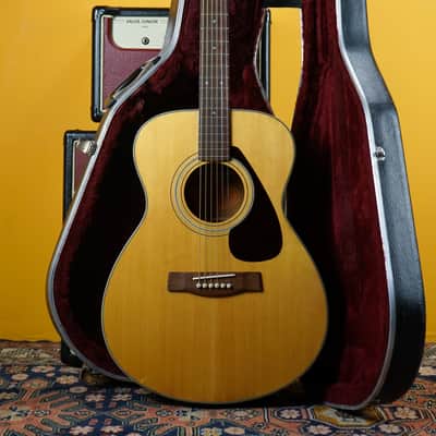 1970-75 Yamaha Orange Label FG-152 Natural Made in Japan Acoustic + Hard Case image 3