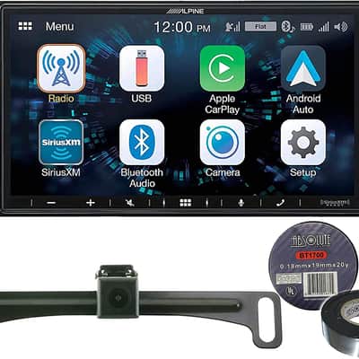 Alpine iLX-W670 7" CarPlay Android Auto + Backup Camera + Electrical Tape image 1