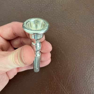 Buescher Model 9 Bb Trumpet (1921) (rare mute) (silver plated) (gold wash bell) (LP) SN 81491 image 25