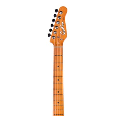 Godin Session T-Pro Electric Guitar - Arctik Blue w/ Maple FB image 5