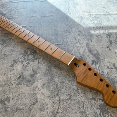 BMC Guitar 3AAA FLAME MAPLE Neck Strat® Stratocaster® 22 Fret Roasted With Maple Fingerboard Nitro Lacquer 9.5 Radius STFMM3A #1 image 1