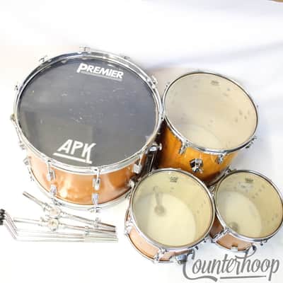 Pearl Wood-Fiberglass Drum Set 22,12,13,16 Natural Mahogany Shells Japan 70s Kit image 8