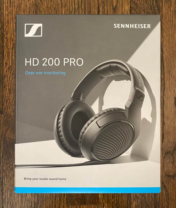 Sennheiser HD 200 Pro Closed-Back Over-Ear Headphones 2010s - Black image 1