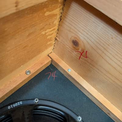 1960's 2x12 Fender USA Guitar Amp Bandmaster Cabinet image 13