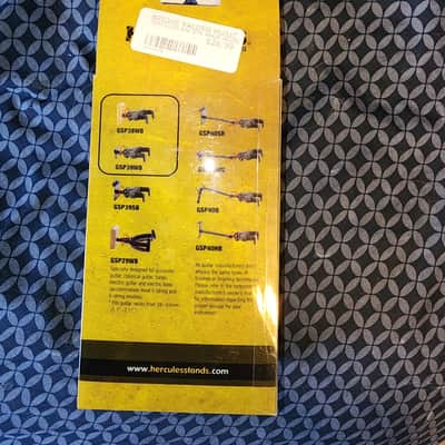 Hercules GSP38WB Auto Grip Short Arm Guitar Wall Hanger with Wooden Base 2010s - Natural/Black image 5