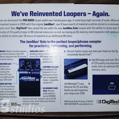 DigiTech JamMan Solo with SweetFoot Jam Switch Footswitch and 8GB SD Card... NEW! image 4
