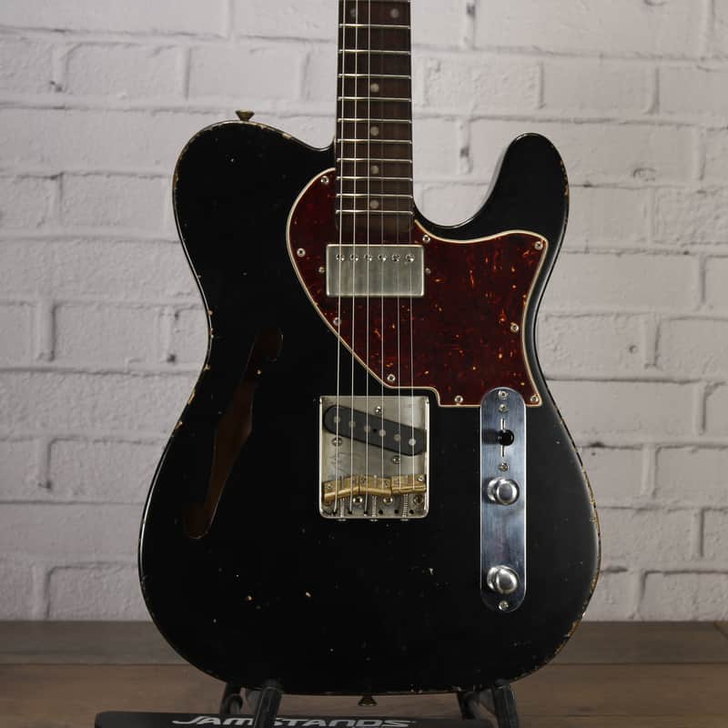 Rust (30th Street Guitars NYC) Thinline T-Style Electric Guitar 2020 Black Relic w/Case image 1