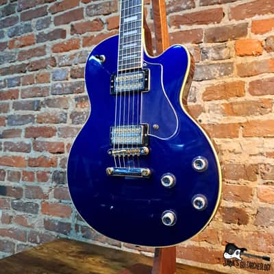 DeArmond M77 Electric Guitar (2000s - Blue) image 4