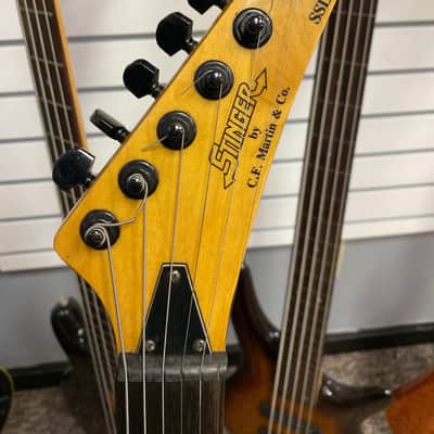 Stinger SSL by Martin & Co. Pearlescent Gold Electric Guitar image 3