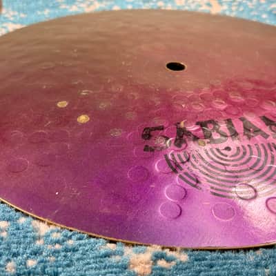 #2 SUPER RARE PSYCHEDELIC PURPLE 12" Sabian TONY VERDEROSA VFX Mini Hats 766g 1447g image 8