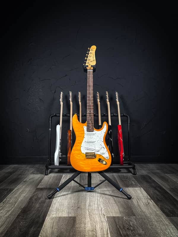 Jay Turser JT-300QMT Electric Guitar - Natural image 1